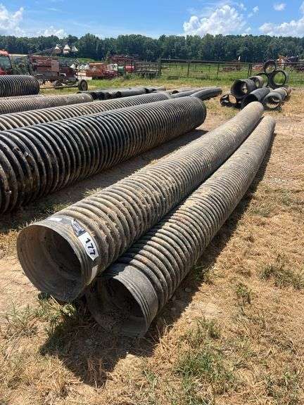 (3) PCS 12" ID x 20' HDPE Culvert Pipe
