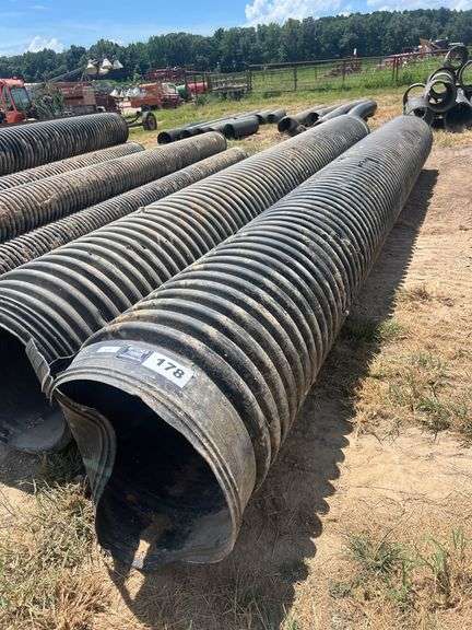 (2) PCS 24" ID x 20' HDPE Culvert / Pipe