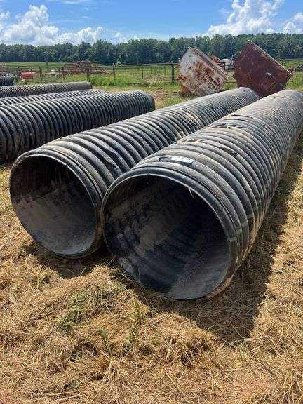 (2) PCS 30" ID x 20' HDPE Culvert / Pipe