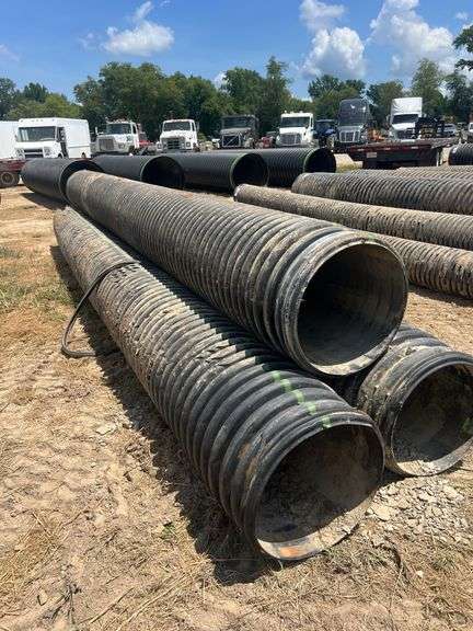 (3) PCS 18" ID x 20' HDPE Culvert Pipe