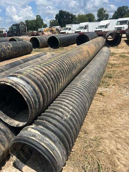 (3) PCS 18" ID x 20' HDPE Culvert Pipe