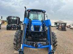 New Holland TS110A 4x4 Cab Tractor w/ Loader
