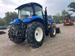 New Holland TS110A 4x4 Cab Tractor w/ Loader