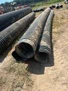 (3) PCS 12" ID x 20' HDPE Culvert / Pipe