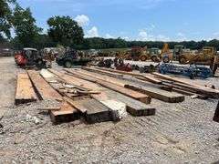 Large Lot of Reclaimed Lumber and Laminated Beams