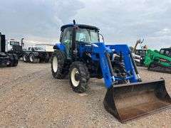 New Holland TS110A 4x4 Cab Tractor w/ Loader