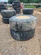 (2) 425/65R22.5 Tires w/ Rims