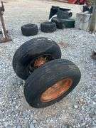 (2) Implement Tires w/ Wheels & Hubs