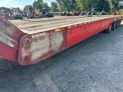 2005 Trail Eze 102" x 52' Quad Sliding Axle Equipment Trailer