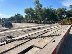 2005 Trail Eze 102" x 52' Quad Sliding Axle Equipment Trailer