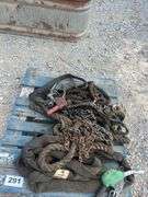 Pallet of Misc. Fuel Nozzles, Chains & Slings