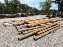 Large Lot of Reclaimed Lumber and Laminated Beams