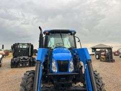 New Holland TS110A 4x4 Cab Tractor w/ Loader