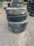 (4) 11R24.5  Tires w/ Rims