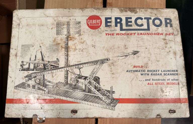 1960s Gilbert Erector The Rocket Launcher Set