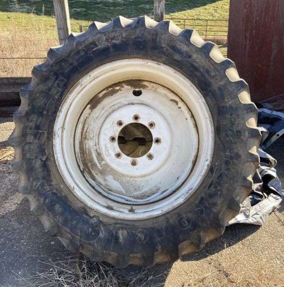 (3) 385/85R34 Tires & Rims -