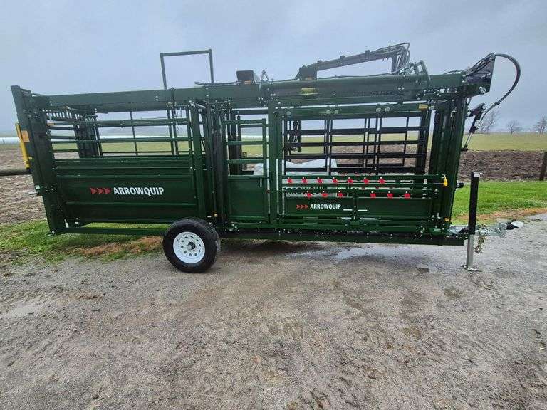 1088 Portable Hydraulic Chute,VetCage,8'Alley-NEW - KW