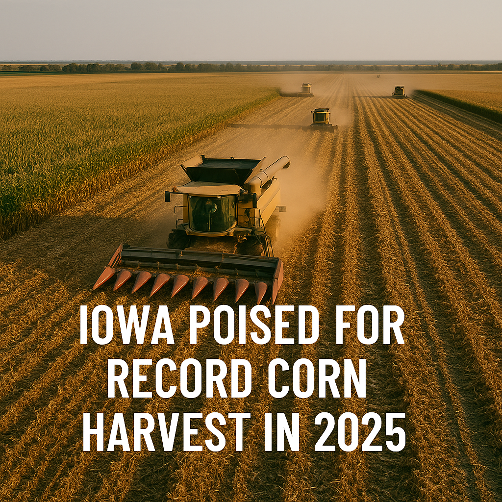 Iowa Poised for Record Corn Harvest in 2025