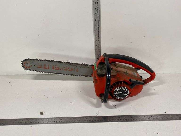 HOMELITE XL2 14" CHAINSAW TEXTROM SN T8100237, UNKNOWN CONDITION Wild