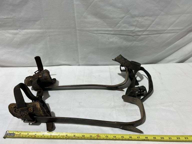 Electrical Pole Climbing Gear 2 Climbing Spikes, Harness Wild Rose