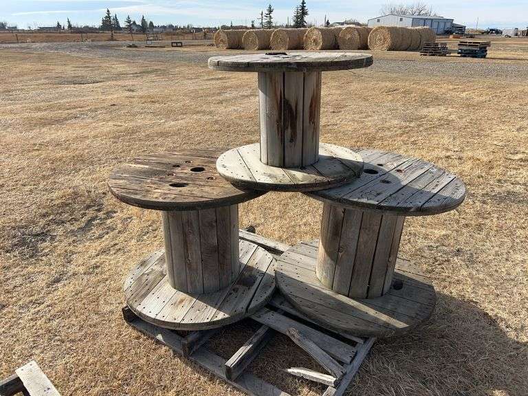 3 - WIre Spools *Unreserved* - Wild Rose Auction Services