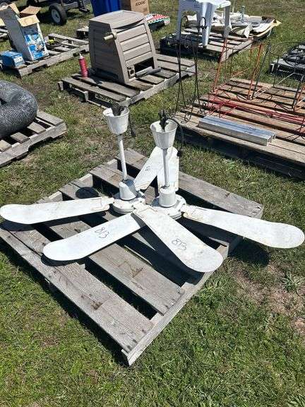2 - 120V 54'' Ceiling Fan White *Unreserved*