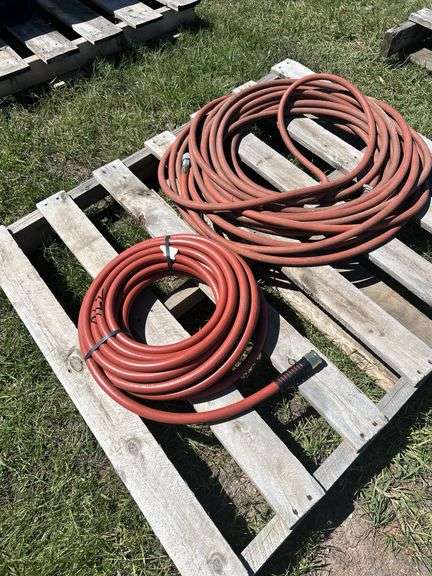 Commercial Duty 5/8" water hose, Air hose w/ fittings, *Unreserved*