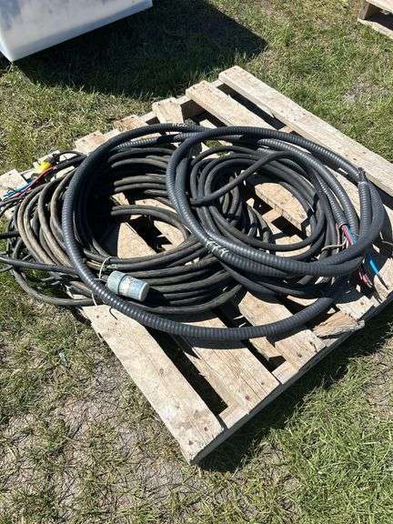 Cables (approx 5), 120v extension, 2 shielded armor 3 phase 50a, 1 30a extension, 1 30a cable, *Unreserved*