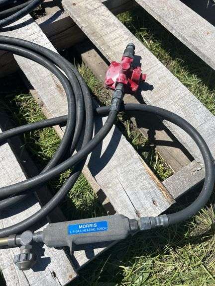 2 Propane torches w/ regulators, (1 - 1.5" Morris, 1 - 2" Tiger Torch), *Unreserved(