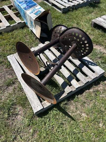 2 Tractor Seat Stools; 1 - 25"H, 1- 30" H, *Unreserved*