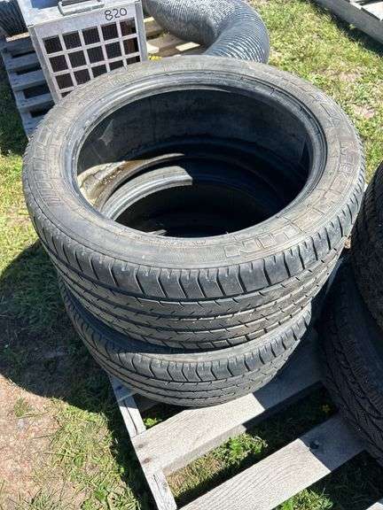 1 - Bridgestone Dueler HT 235/60R17 Tire, 1 - BFG Winter 255/55R17 Tire, 2 - Michelin Mx3 Tires 235/40R17 *Unreserved*