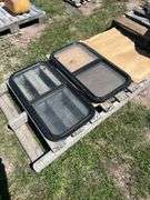 2 - Itehr Sliding glass panel w/ screen, approx 31"x15", *Unreserved*