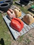2 - 20L Diesel Jerry Cans Plastic, 2 - 20L Gasoline Jerry Cans Plastic *Unreserved*