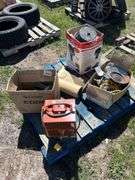 Dinplax 240V Space Heater Mod DCH4831, 15'' w/ Roll Wraping Paper, 1 - Box Assorted Joist Hangers Approx. 30 pcw, Flowtron Bug Zapper, Bismar F12 Propane Camp Heater *Unreserved*