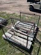 2 - Homebuilt Steel Frames w/ wire Sides, 4x2 Mesh 3 slides, 37'' x 20'' x 20'' x 20'' Slides