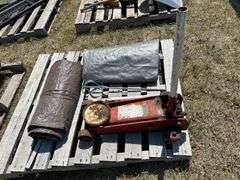 5 ton Jack, 2 Tarps, Paint/Plaster Mixer *Unreserved*