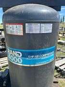 Rand 4000 Airtank w/ Compressor, Bolt Drive w/ Motor 80 Gallon Tank Mod RAC5T80V1 *Unreserved*
