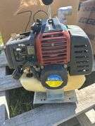 Box of Horseshoes & nails, box of assorted irrigation fittings, PFist 1" gas water pump 40gpm 2 stroke, *Unreserved*