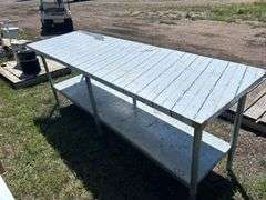 Stainless Steel Work Table Approx. 30'' x 96'' x 35'' *Unreserved*