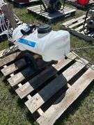 Master Mfg 57L Electric 12v Sprayer w/ 2 wands, wooden wheeled cart, Everflow EF2200-QA 2.2 gpm pump, *Unreserved*