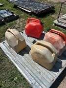 2 - 20L Diesel Jerry Cans Plastic, 2 - 20L Gasoline Jerry Cans Plastic *Unreserved*
