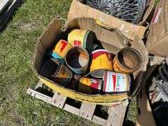 Approx. 20 Hubcaps, & Trim Rings for CHevy, Dodge, TBird, & Assorted, Approx. 20 Tobacco Tins *Unreserved*