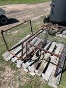 2 - Homebuilt Steel Frames w/ wire Sides, 4x2 Mesh 3 slides, 37'' x 20'' x 20'' x 20'' Slides