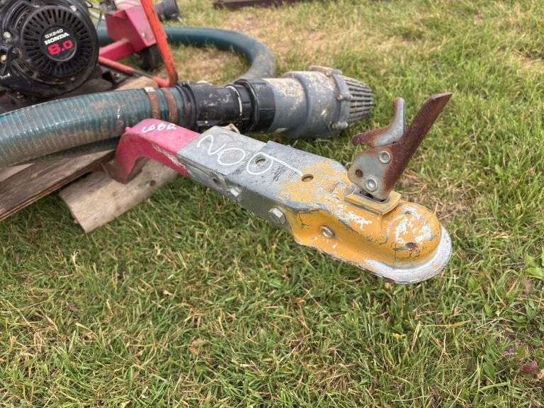 Multi Quip Water Pump Model QP-3TH, 3"x3" on trailer, w/ suction hose, *Unreserved*