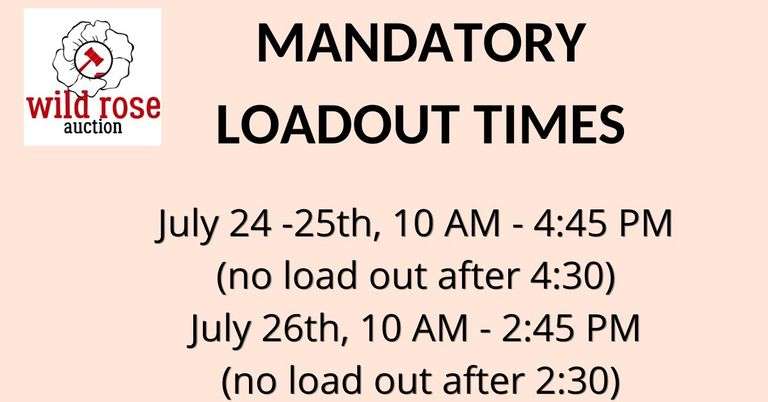 Mandatory Load Out Times