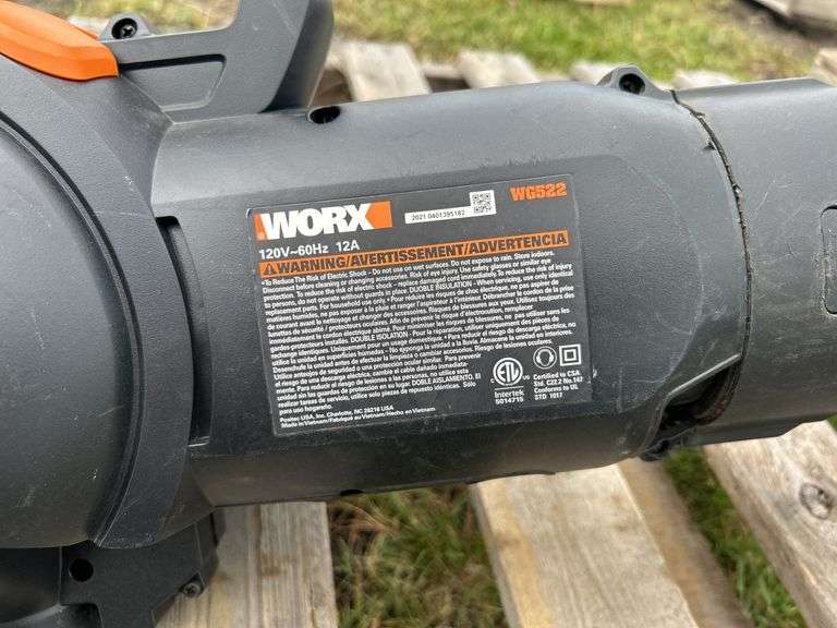 Worx 120v Leaf Blower model WG522, *Unreserved*