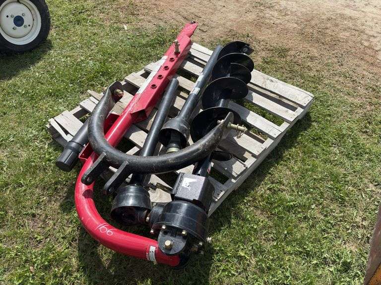 Red Rock 3PH Auger & Bit , 540 PTO approx 6'10" dia, *Unreserved*