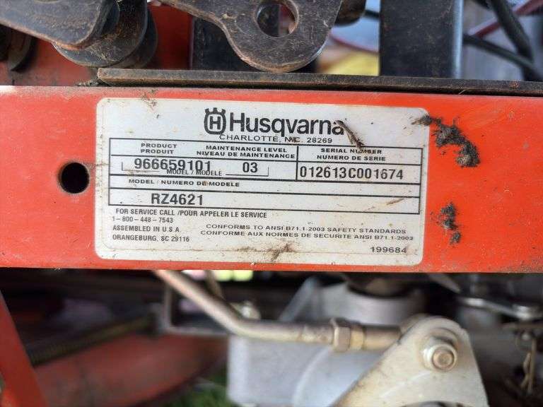 Husqvarna Zero Turn Ride On Lawn Mower, R24621, 46" deck, *Unreserved*
