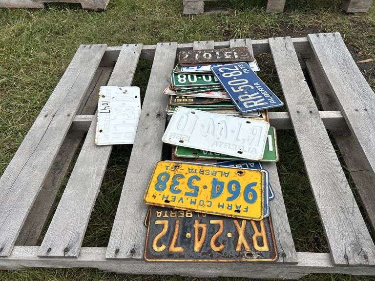 Approx 20 Vintage License Plates, 1960' & 70', *Unreserved*