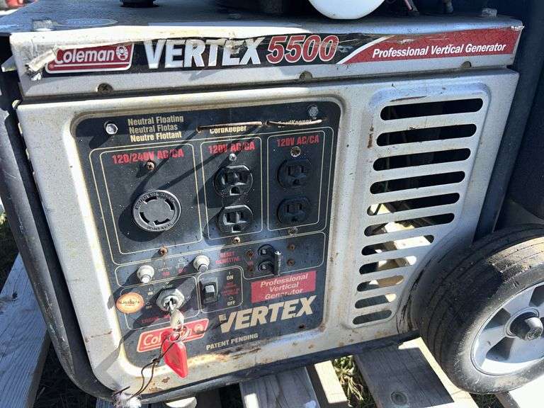 Coleman Vertex 5500 Generator - Owner States Runs w/ Enduro XL/C 71.0 Overhead Valve *Unreserved*